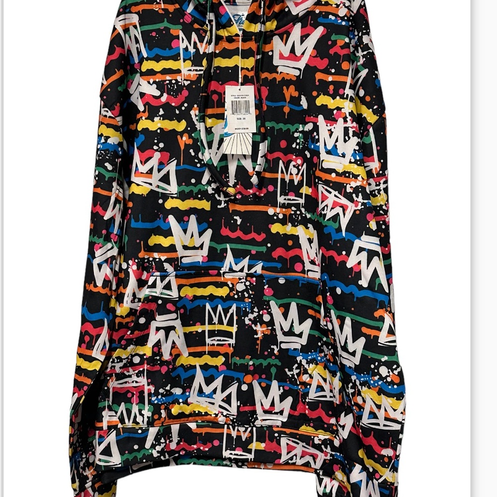 Fresh Prince of Belair  Vintage hoodie Crown Graffiti Mens 3X - Picture 2 of 16